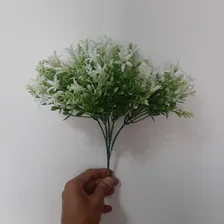 5 Buque Mini Lirios Flor Artificial Galho 25cm Haste Folhas Foto mini 3