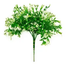 5 Buque Mini Lirios Flor Artificial Galho 25cm Haste Folhas Foto mini 1