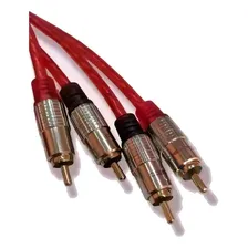 5 Cabo Rca Vermelho 1 Metro Blindado Kx3 Automotivo Foto mini  2