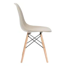 5 Cadeiras Charles Eames Wood Dsw Eiffel Cores Estrutura Da Cadeira Nude Foto mini 1