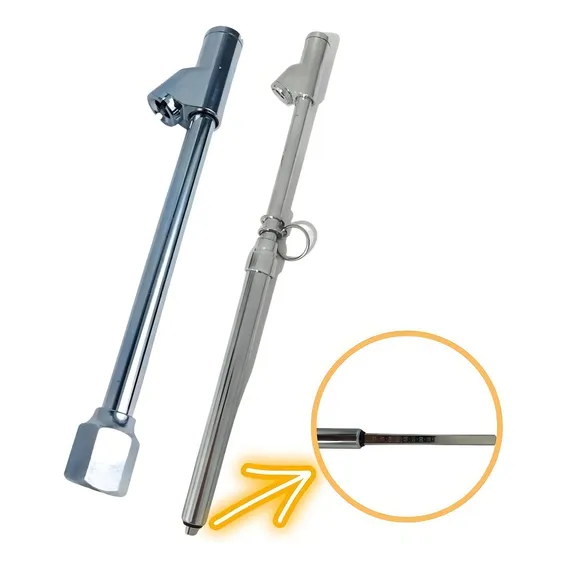 5 Calibrador Pneus Bico Em Y 160 Lbs Profissional Bico Duplo Foto 1