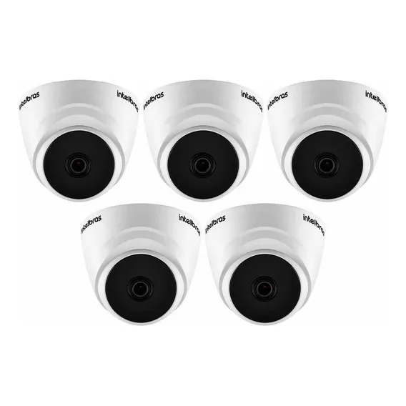 5 Câmeras Interna Intelbras Vhd 1120 Dome Visão Noturna 20m Foto 1