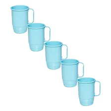 5 Canecas AlumÃnio Azul Universitária Capacidade 500ml Foto mini 1