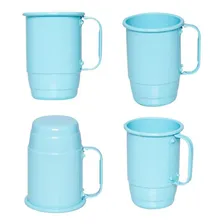 5 Canecas AlumÃnio Azul Universitária Capacidade 500ml Foto mini 4