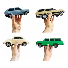 5 Carrinhos De Brinquedo - Gol Opala Caravan Fusca Veraneio Foto mini  2