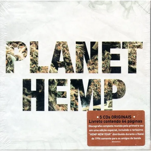 5 Cds Box Planet Hemp C/ Livreto Contendo 64 Páginas Lacrado Foto 1