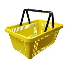 5 Cesta Cesta Plástica Super Conveniência Cor Amarelo Foto mini 1