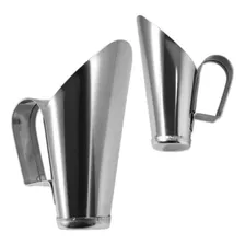 5 Conchas Para Cereais Grãos 50grs Medidor Inteiro Aço Inox Cor Cinza Foto mini  3