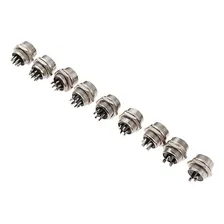 5 Conector Mike Gx16 6 Pinos Macho Painel Hoverboard Aviação Foto mini 2