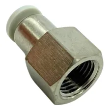 5 Conexões Pneumáticas Reta Fêmea Engate Rápido 1/4x6mm Bsp Foto mini 2