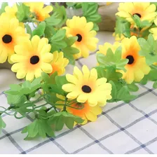 5 Correntes De Mini Girassol Artif. Decoração De Casamento Cor Amarelo Foto mini 2