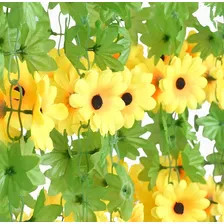 5 Correntes De Mini Girassol Artif. Decoração De Casamento Cor Amarelo Foto mini 3