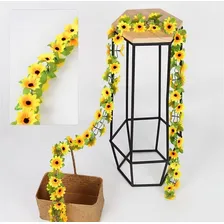 5 Correntes De Mini Girassol Artif. Decoração De Casamento Cor Amarelo Foto mini 4