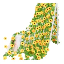 5 Correntes De Mini Girassol Artif. Decoração De Casamento Cor Amarelo Foto mini 1