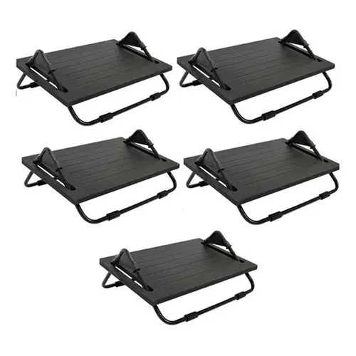 5 Descansos Ergonômicos Para Os Pés Em Mdf Com Regulagem Foto 1