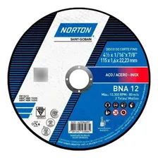 5 Discos De Corte Inox Bna 80 Norton Foto mini  3