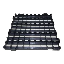 5 Estrados Plástico Palete Reforçado 50x50x4,5 Cor Preto Foto mini 3