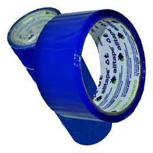 5 Fita Grossa Adesiva Durex 48mm X 40m Azul Altape Liso Foto mini 1