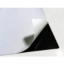 5 Folhas Manta Imantada Adesivada A4 0,3mm Imã Geladeira Foto mini 4