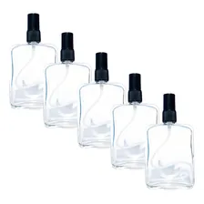 5 Frascos Perfume Vidro 100ml Válvula Spray Foto mini 1