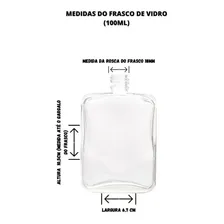 5 Frascos Perfume Vidro 100ml Válvula Spray Foto mini 2