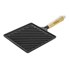 5 Frigideira Ferro Grill Chef Tapioca Chapa Panela Mineira Cor Preto Foto mini 3
