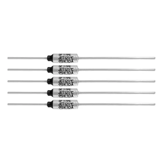 5 Fusível Térmico 121° 10a 250v 121 Graus P/ Eletrodoméstico Foto 1