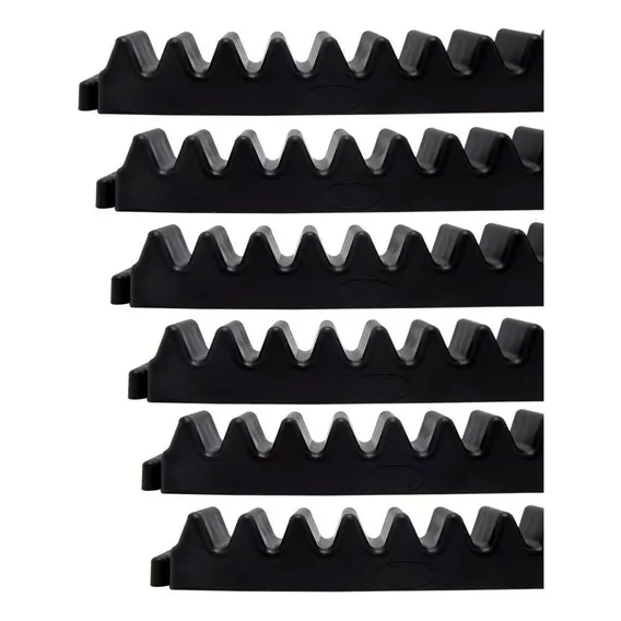 5 Gomo Ppa Garen Nylon Cremalheira 25cm 05 Unidades Cor Preto Foto 1