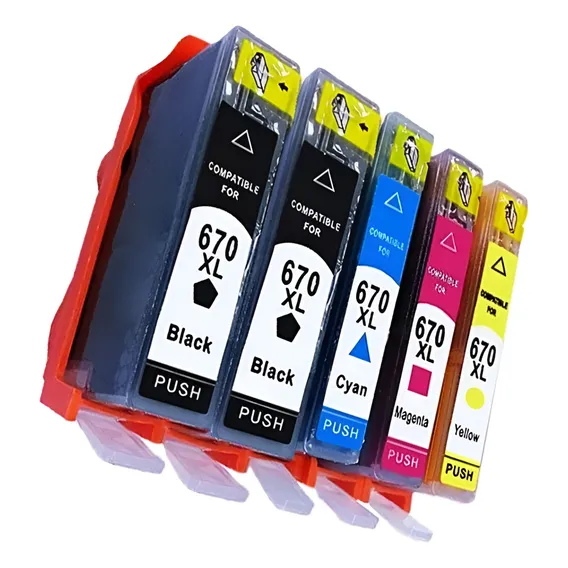 5 Ink Advantage 4615 5525 4625 3525 Cartucho 670xl Foto 1