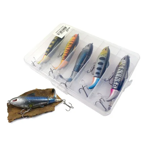5 Iscas Artificiais Whopper Plopper Tucunare Traira Cor Variado Foto 1