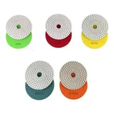 5 Lixa Diamantada Polir Mármore Branca Granito Porcelanato Quantidade De Cascalhos 0 Foto mini  2
