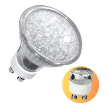 5 Lâmpada Dicróica Mr16 Led1w 18 Leds + ( 5 Soquetes Gu10 ) Foto mini 1