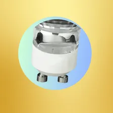 5 Lâmpada Dicróica Mr16 Led1w 18 Leds + ( 5 Soquetes Gu10 ) Foto mini 4