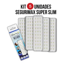 5 Luminária Luz Lampada De Emergência 30 Leds Segurimax Foto mini  2