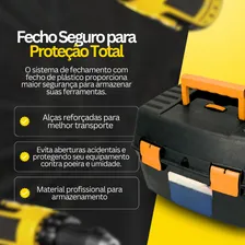 5 Maletas Ferramentas Caixas Reforçadas Pequena Grande Socram Foto mini  2