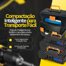 5 Maletas Ferramentas Caixas Reforçadas Pequena Grande Socram Foto mini  3
