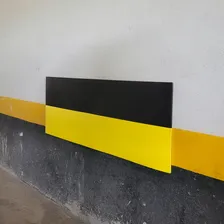5 Manta Eva Protetor De Parede 40x100 Garagem Estacionamento Cor Preto E Amarelo Foto mini 2