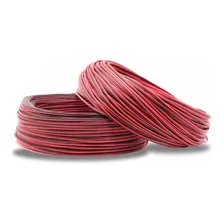 5 Metros Cabo Flat 2 Vias 22awg - Preto E Vermelho Foto mini 1