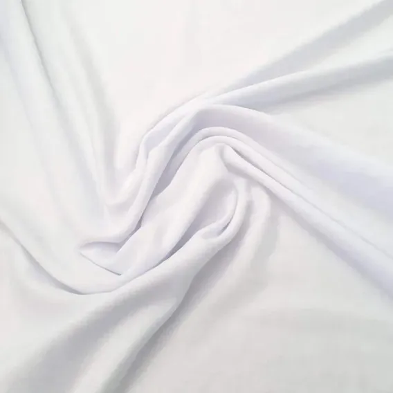 5 Metros Tecido Forro Leve P/ Vestidos, Saias, Saiotes, Etc Cor Branco Foto 1