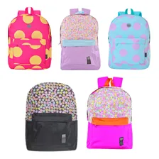 5 Mochilas Barata Atacado Color Ful Color Wincy Cor Coração/bolinhas Desenho Do Tecido Sortidas Foto mini 1