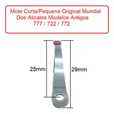 5 Molas Curta Pequena + 5 Parafusos Original Mundial Alicate CutÃcula 777/722/ 772 Foto mini 2
