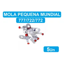 5 Molas Curta Pequena + 5 Parafusos Original Mundial Alicate CutÃcula 777/722/ 772 Foto mini 1