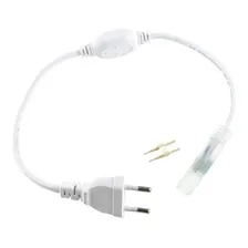 5 Mt Mangueira Led Neon 220v Flexivel Quente + 2 Conector Luz Branco-quente Foto mini 4