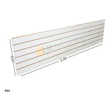5 Painel Canaletado Mdf 61cm X 2,44mt + Canaletas Foto mini 1