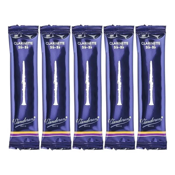 5 Palhetas Vandoren Tradicional Clarineta - N° 1 Foto 1