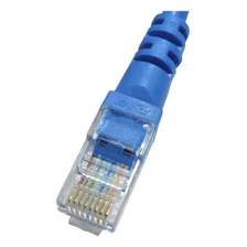 5 Pç Patch Cord Cat5e 100% Cobre Homologado 1,5m Azul Foto mini  2