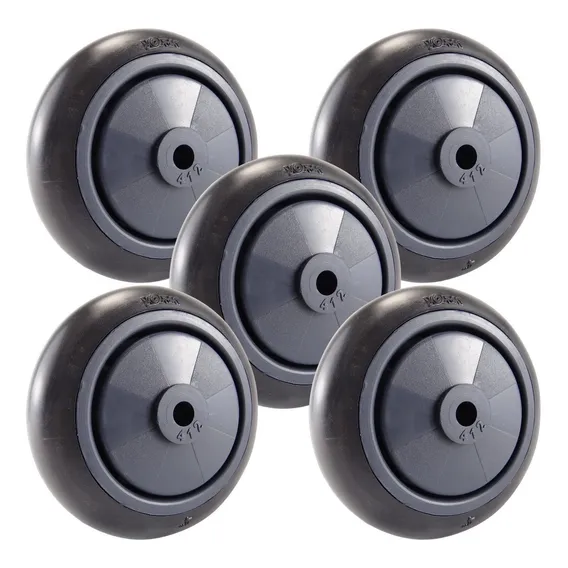 5 Pç Roda 412 Carrinho Supermercado Rodinha 4 Rodízio 80kg Foto 1