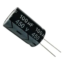 5 Pçs Capacitor Eletrolitico 100mf X 450v - 100x450v 105 Foto  mini 1