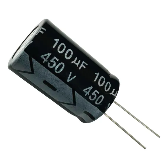 5 Pçs Capacitor Eletrolitico 100mf X 450v - 100x450v 105 Foto 1
