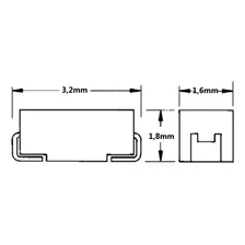 5 Pçs Capacitor Tântalo 10uf 16v C106 Case A - Igual 106c Foto mini  2